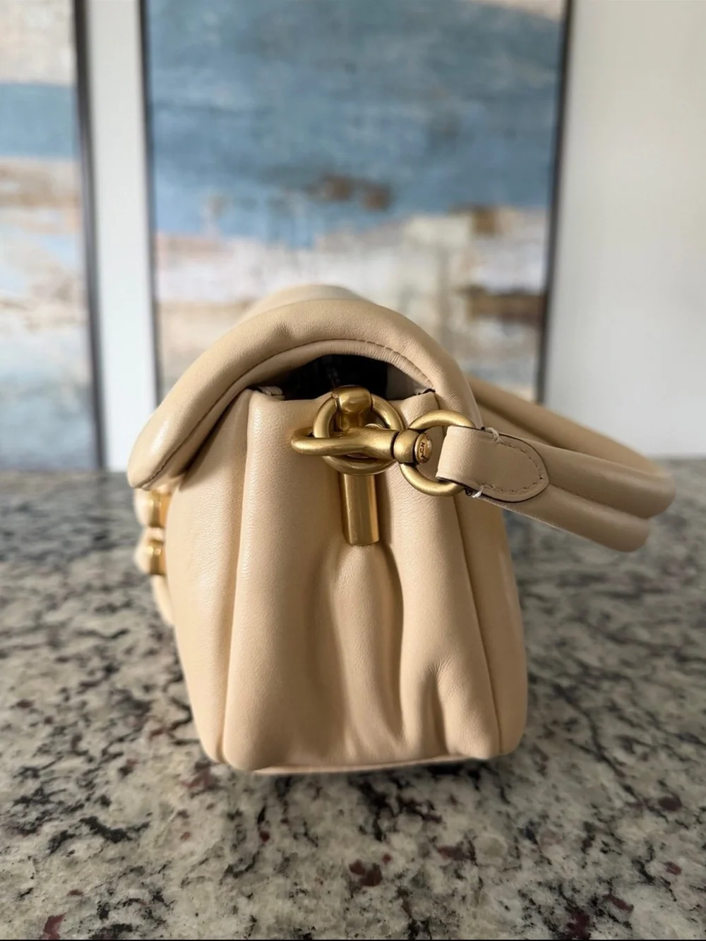 COACH Pillow Tabby Shoulder Bag 26 Ivory